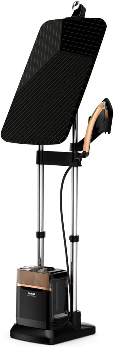 Tefal QT2020E0 IXEO Power, Ferro da stiro a vapore tutto in uno, smart board integrato a 3 posizioni, pressione del vapore 5,8 bar, ferro da stiro
