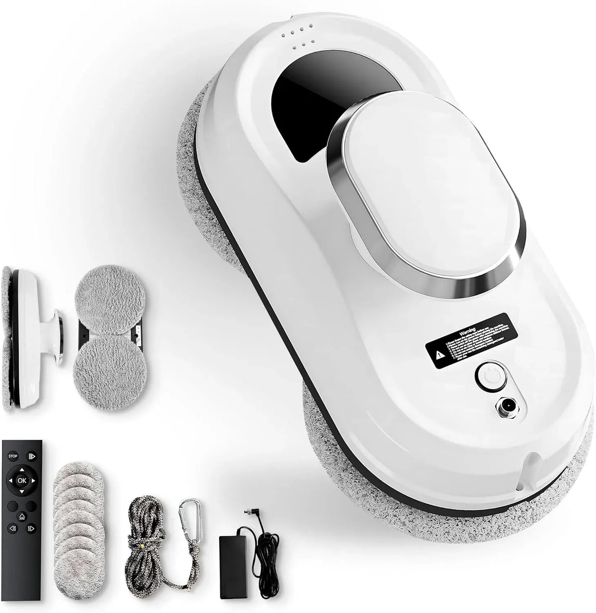 Lavavetri, Batteria, Robot, pulitore elettrico per vetri, 90 W, per Finestre con 3 Modalità, JUPPLIES