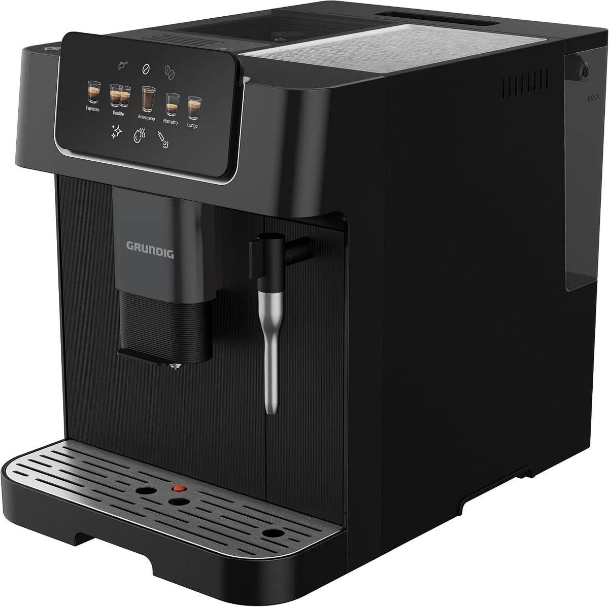 Grundig KVA 6230 Macchina da caffè automatica, 2 L, 3 livelli, ampio serbatoio, acciaio inox, pressione della pompa da 19 bar