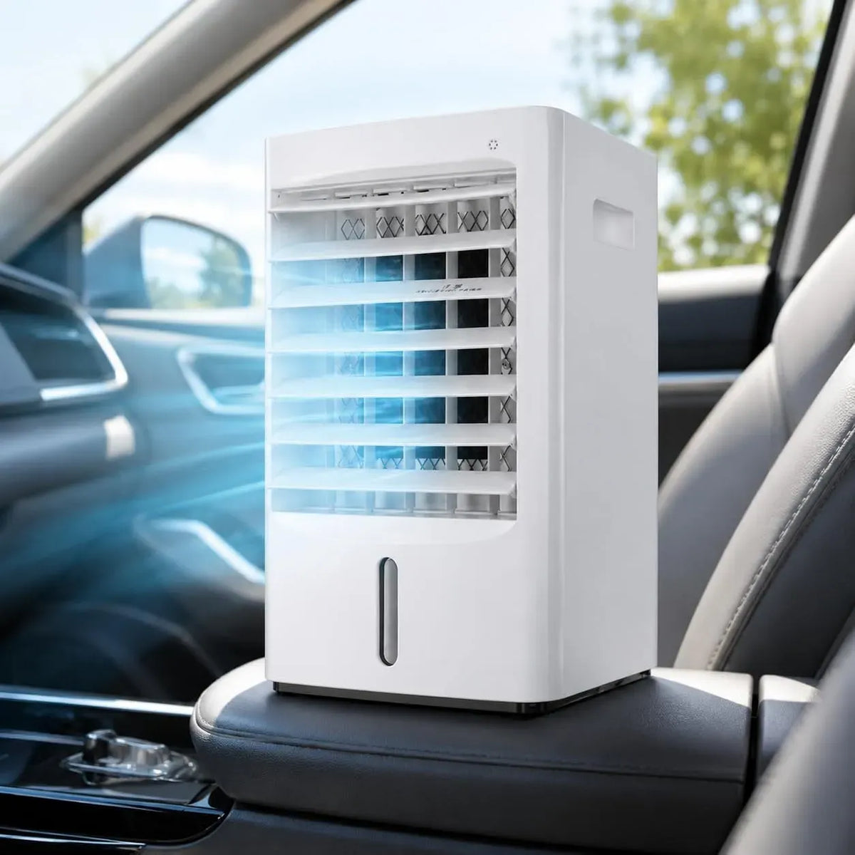 Condizionatore, 4 L, 12 V, Raffrescatore 12v/24v, portatile, timer, 3 velocità, ampio serbatoio, d'Aria Portatile