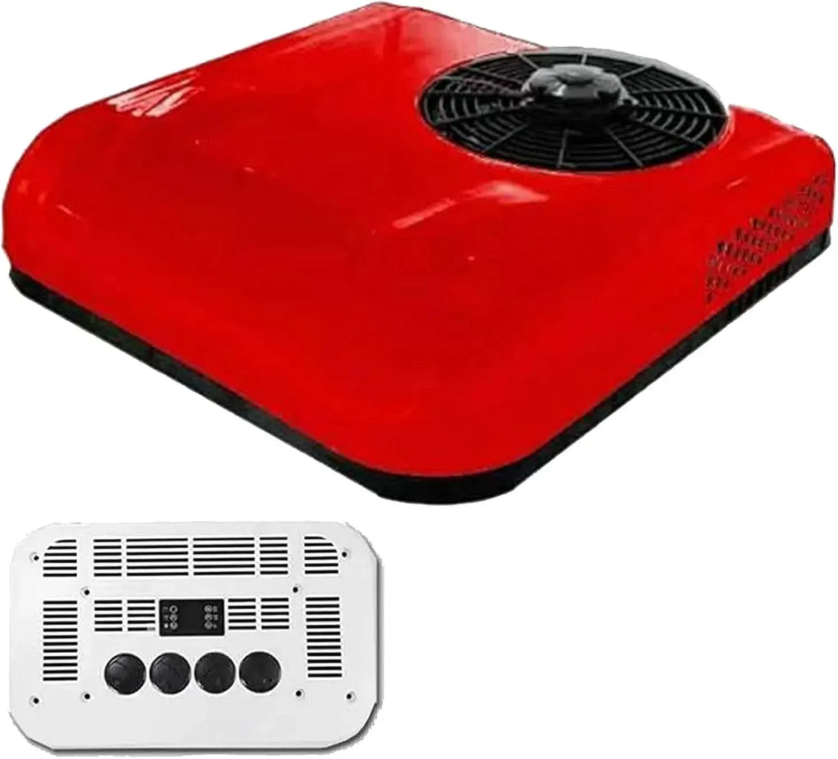 Condizionatore V 24 12V-Red, 12 V, rosso, Climatizzatore da Tetto 12 con Funzione Di Raffreddamento