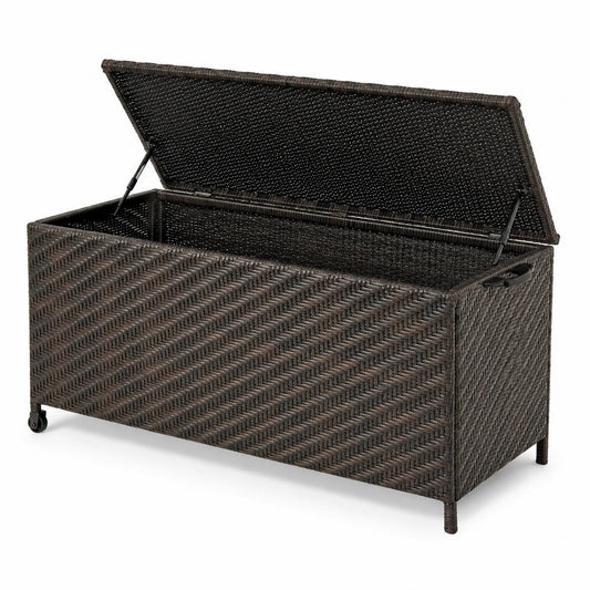 Baule in Rattan con Ruote 120cm x 58cm x 50cm