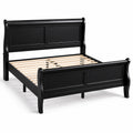 Letto Matrimoniale in Legno Nero 200x160 cm