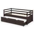 Letto singolo con letto estraibile in legno di Pino Marrone