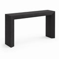 Consolle in Legno Nero 130x35x80 cm