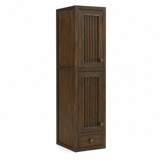 Armadio in Legno Massello con Due Ante e Cassetto