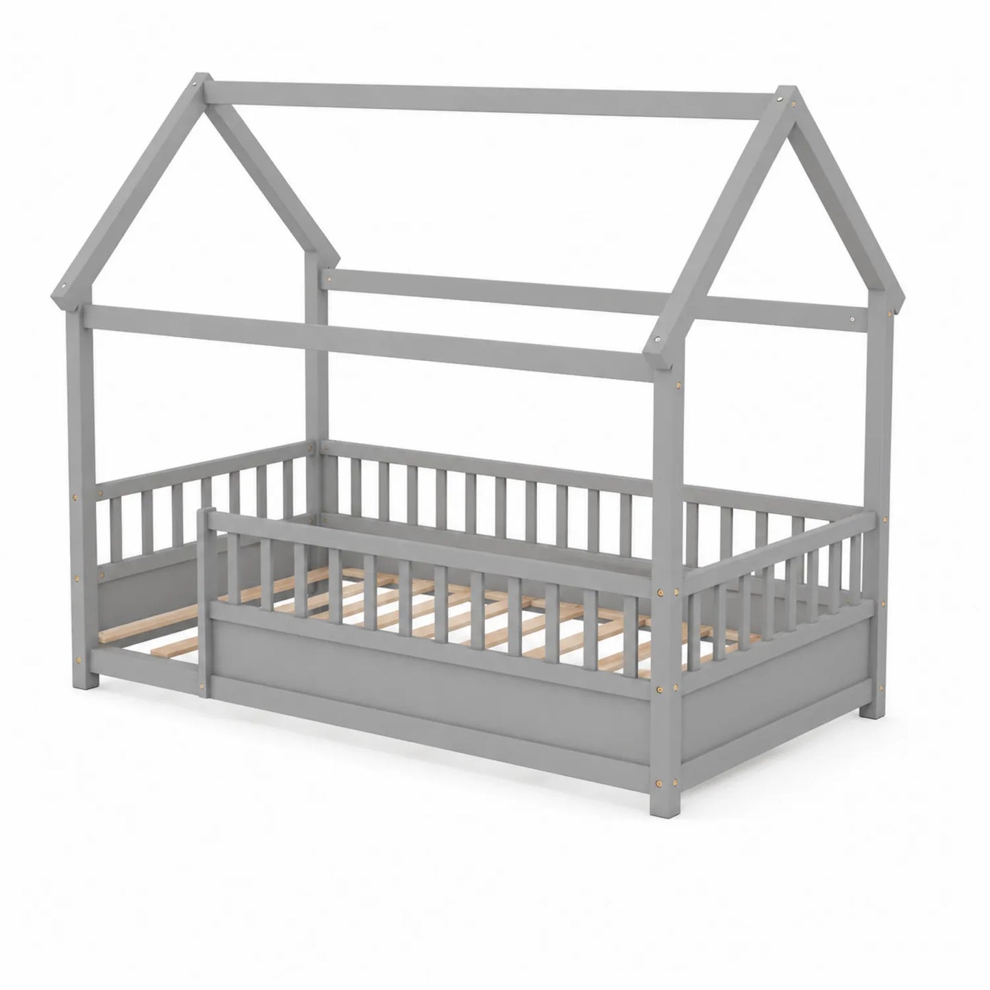 Letto per bambini in legno con struttura a casetta 200x90x150 cm