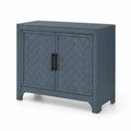 Mobile Credenza in Legno di Pino Blu 80x40x75 cm