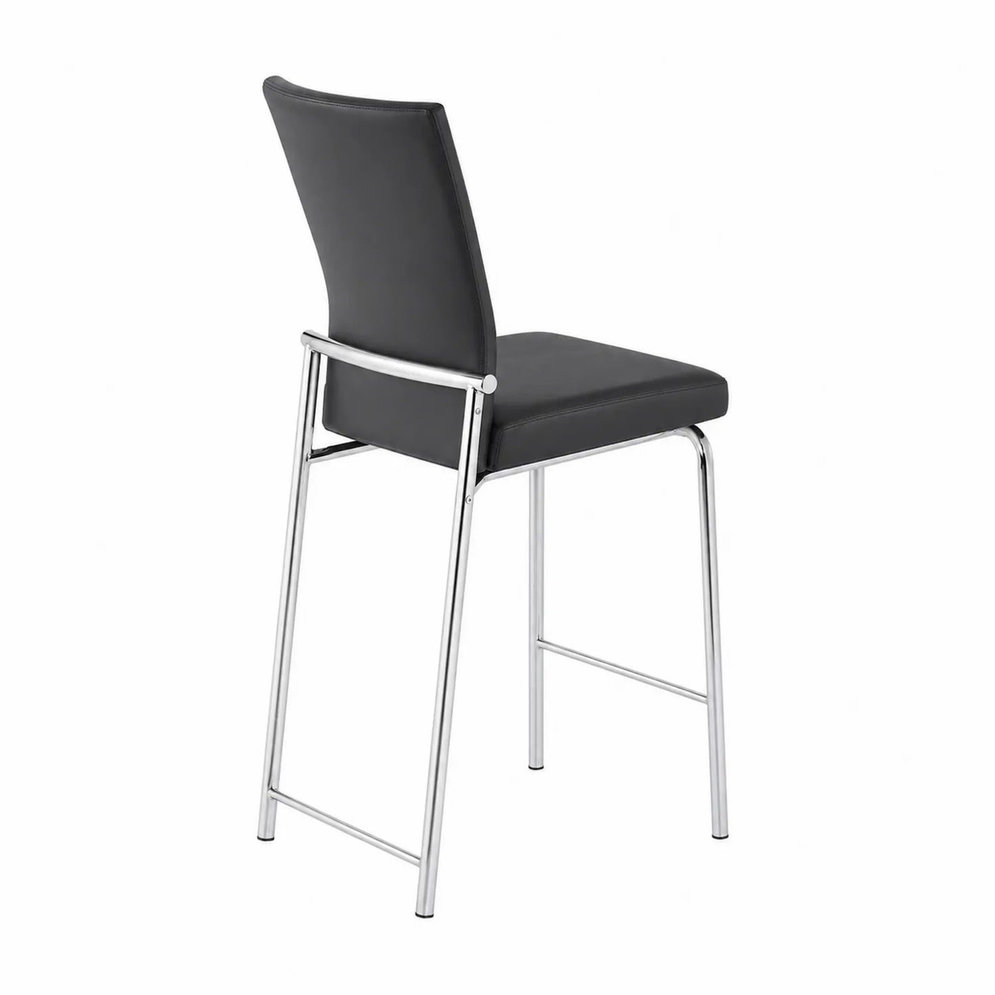 Sgabello in Similpelle con Struttura in Acciaio