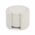 Pouf rotondo in tessuto