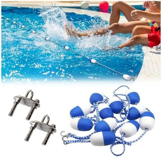 Cavo di sicurezza regolabile per piscina, 4,6-9,1 m, ideale per competizioni e parchi acquatici