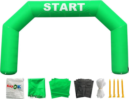 Arco Gonfiabile Verde per Eventi con Ventilatore