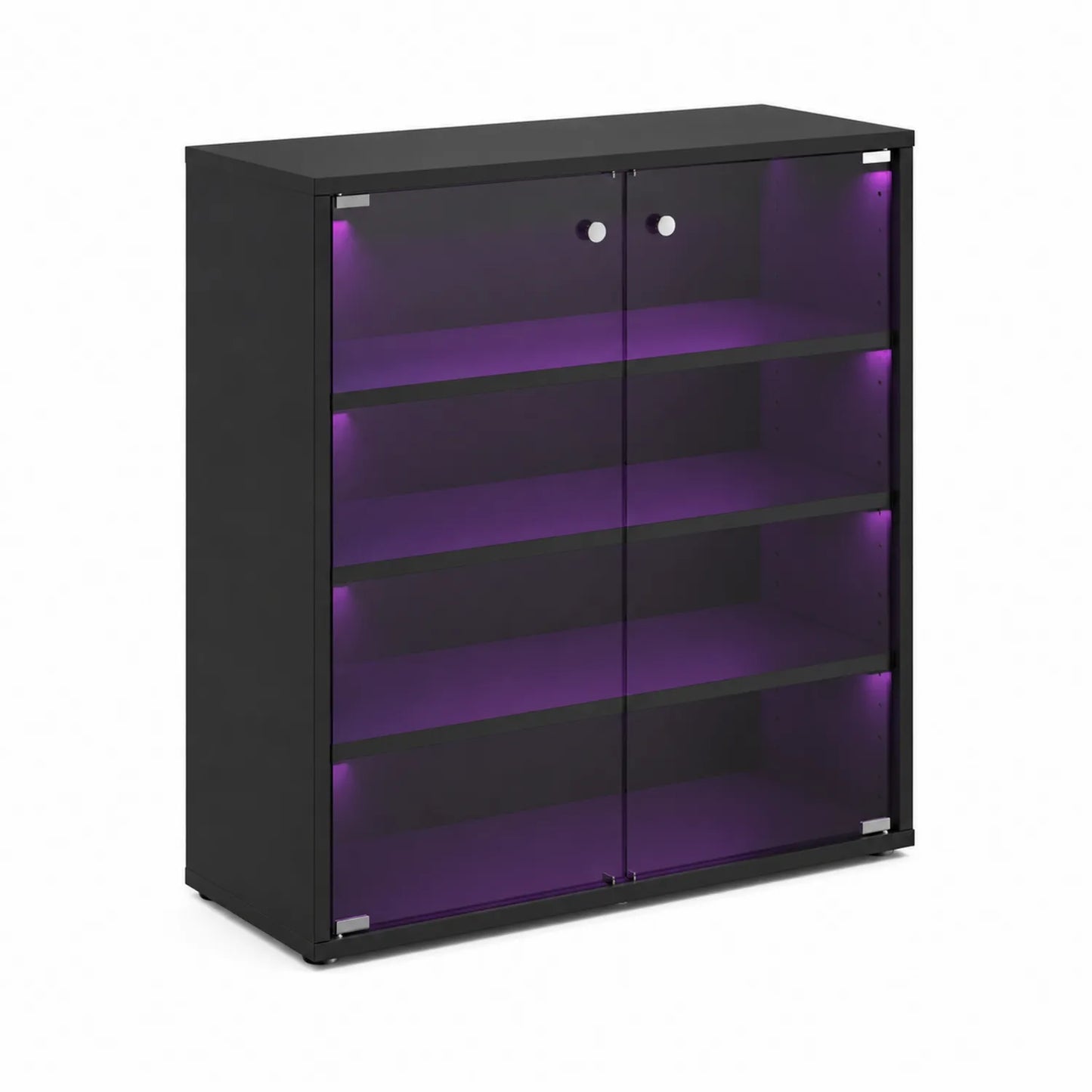 Scarpiera in MDF con Ante in Vetro Temperato LED