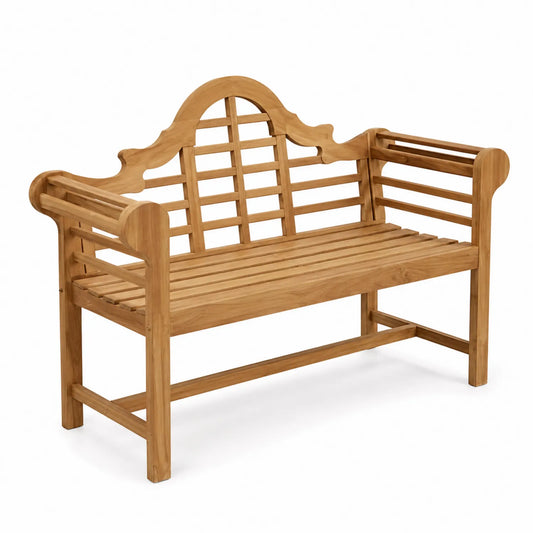 Panca da esterno in legno di teak