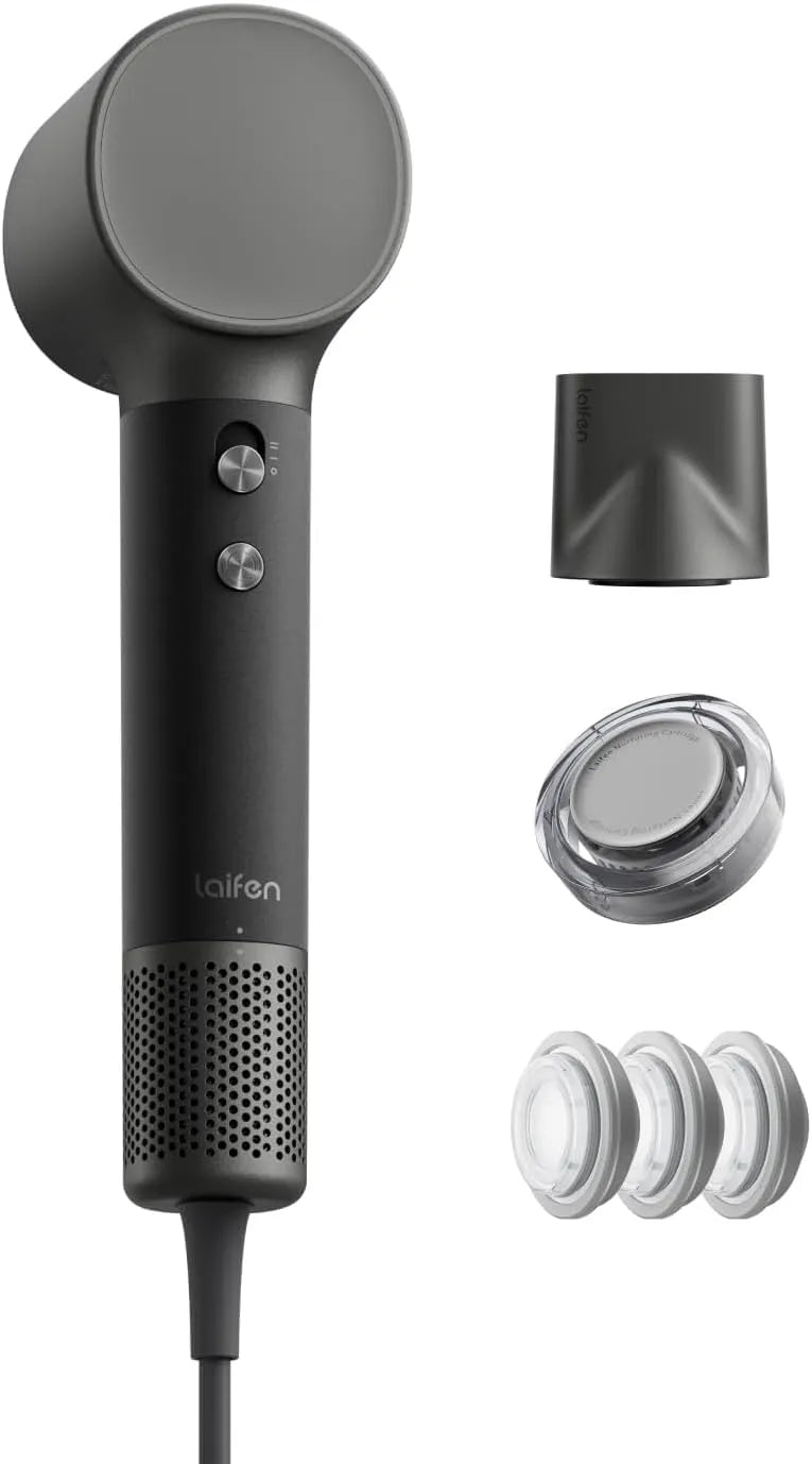 Ugelli Magnetico Cura&Lisciatura, Laifen Neo Special Asciugacapelli, Nero