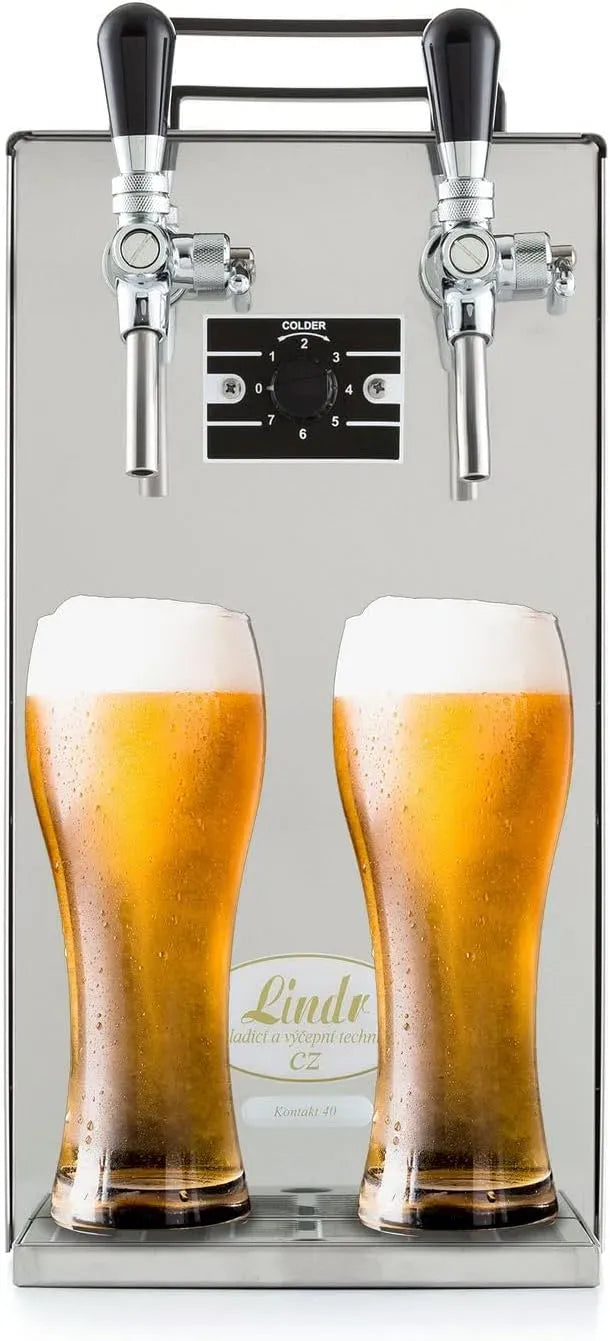 2-linee macchina per birra, dispenser, verde, per birra 2-linee