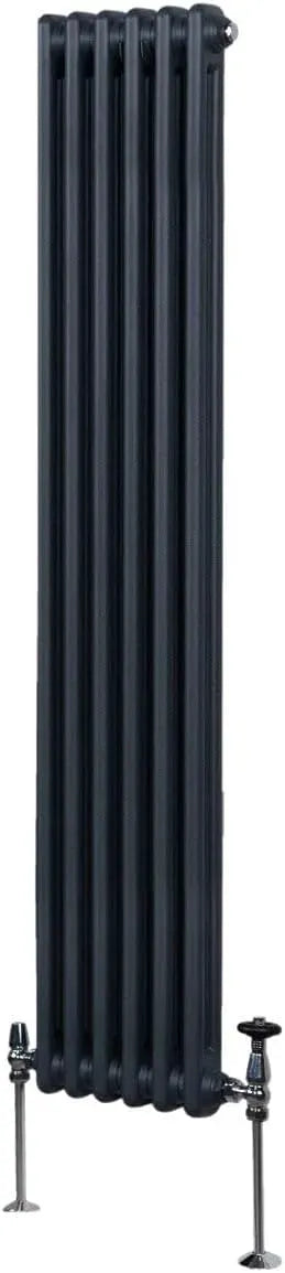 Termoventilatore, decorazione del soggiorno, acciaio inox, grigio