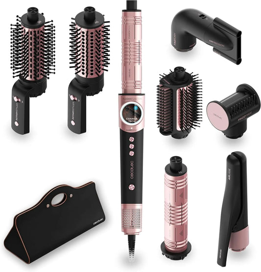 Cecotec 8in1 Accessorio per elettrodomestico, 1400 W, professionale, nero, Motore 110000 rpm, Coanda Tech 37 mm