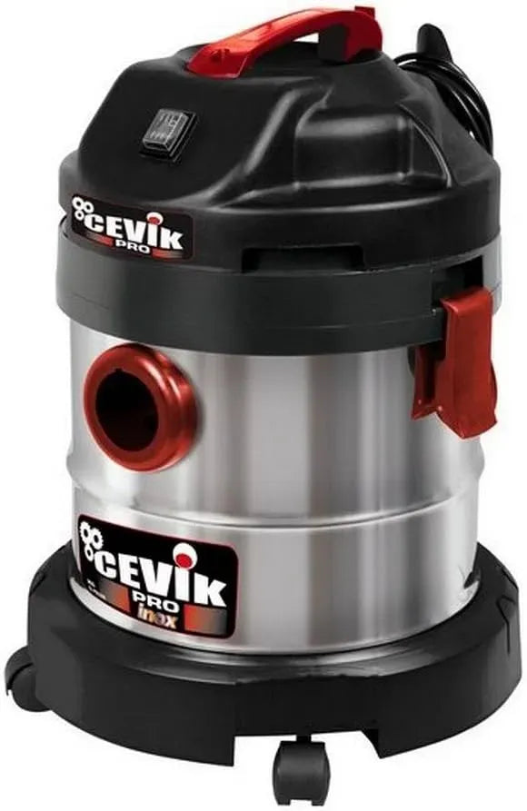 Accessorio per elettrodomestico, 20 L, 1250 W, CEVIK PRO CE-PRO20X, acciaio inox, Bidone Aspiratutto 1250W Inox con Soffiatore
