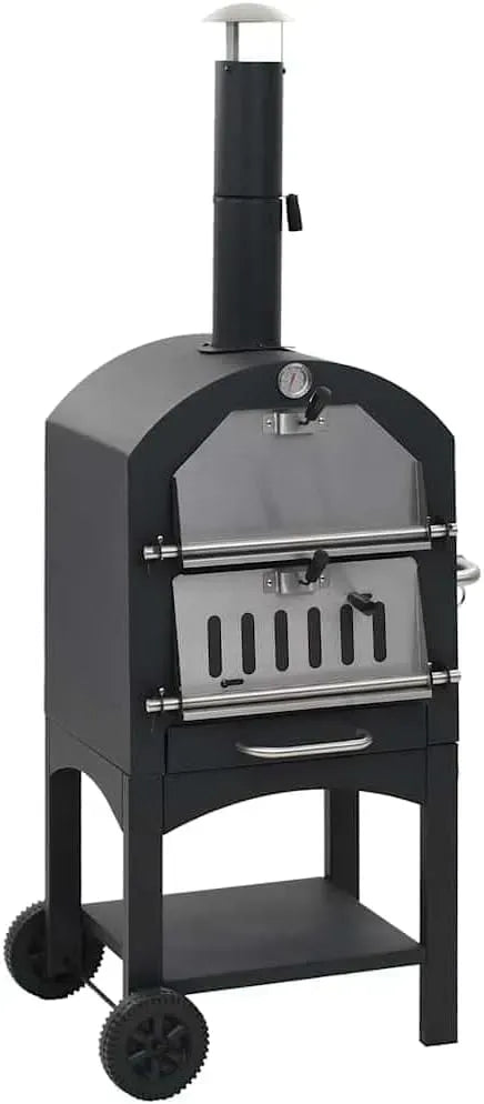 Forno elettrico per pizza, 50 x 36,5 cm, rimovibile, acciaio inox, acciaio verniciato a polvere