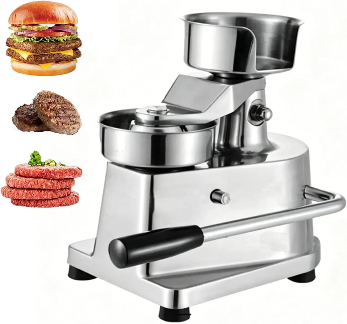 Macchina per Hamburger, 15 cm, professionale, acciaio inox, per Hamburger Robusta in Acciaio Inossidabile