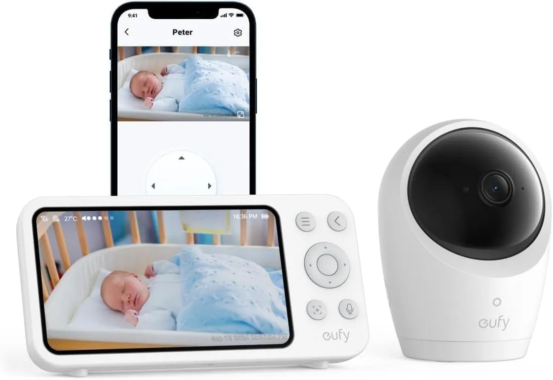 E20 interruttore, fotocamera, Babyphone, batteria, monitor video per bambini, app