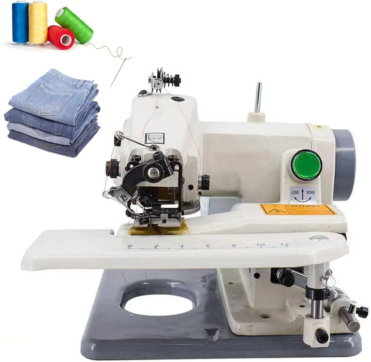Macchina per orlare, macchina da cucire, tavolo, macchina per cucito elettrica, 8 mm, per orlare a punto cieco con pedale