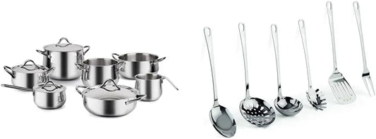 Batteria, acciaio inox, 11 Pezzi, Barazzoni, Barazzoni Sapore Italiano 11 Pezzi Batteria