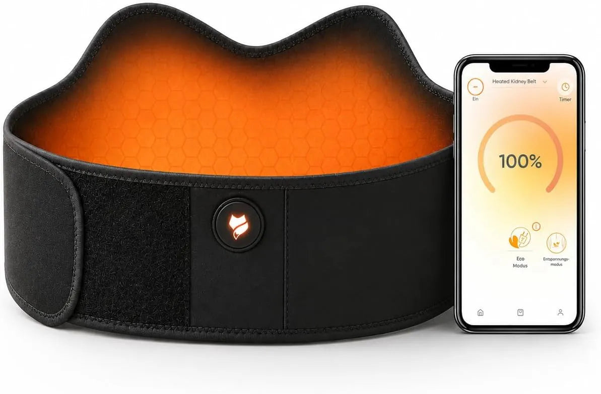 Batteria, funzione riscaldante, per schiena, Vulpés HeatBelt Pro 10