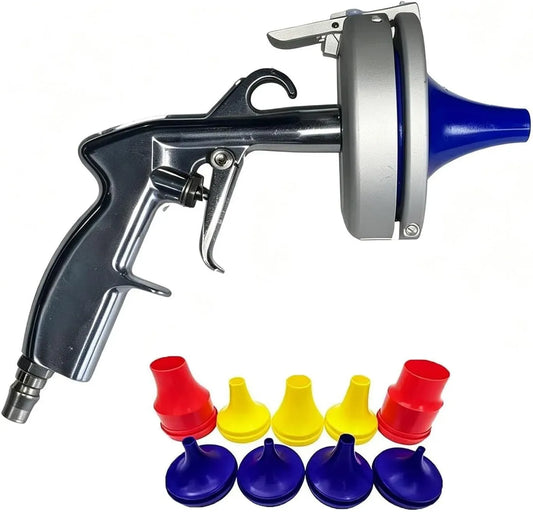per manutenzione interna di tubi industriali, kit di lancio per la pulizia dei tubi pneumatici, Strumento di lavaggio per tubi ad aria con 9 ugelli e