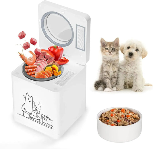 Food Maker, Multicooker, pentola elettrica multifunzione, multicooker elettrico, 2,6 L, per cani e gatti con tritare e cucinare