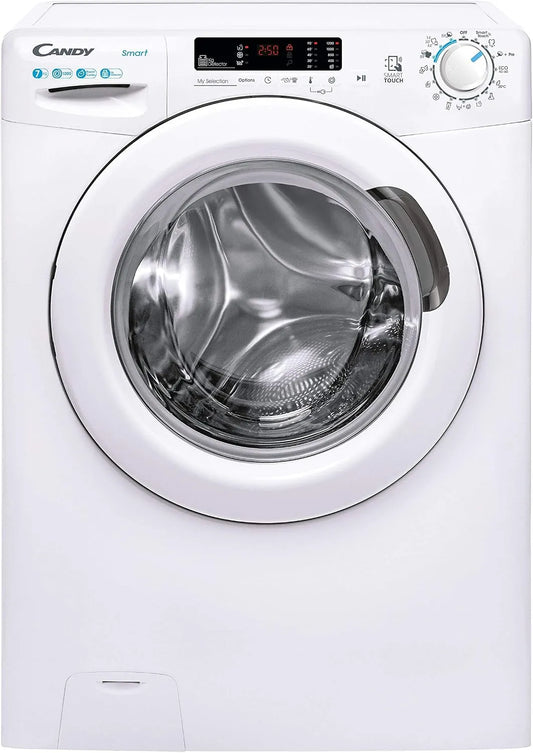 Candy CS4 1272DE/1-S Lavatrice, 60x45x85 cm, 7 kg, classe energetica D, bianco, 1200 Giri, Connettività NFC
