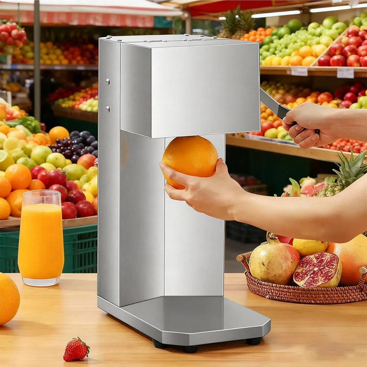 estrattore di succo e spremiagrumi, professionale, acciaio inox, per Uso Domestico Commerciale