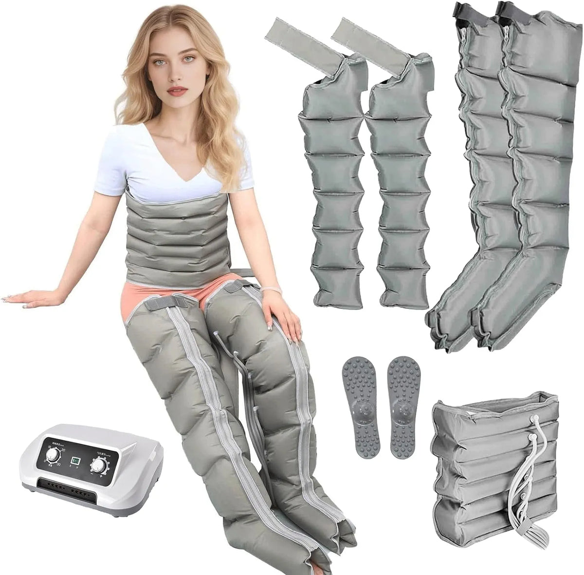 Pressoterapia, Massaggiatore, dispositivo pressoterapia per gambe, professionale, per Casa