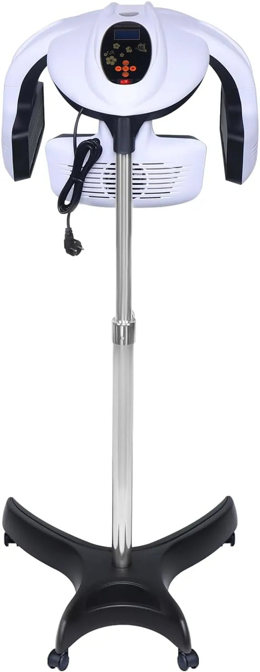10S display LCD, regolabile in altezza, per Cuffia di asciugatura professionale, 1500 W, riscaldamento a 5 direzioni, 1-1,5 m, tubi al quarzo