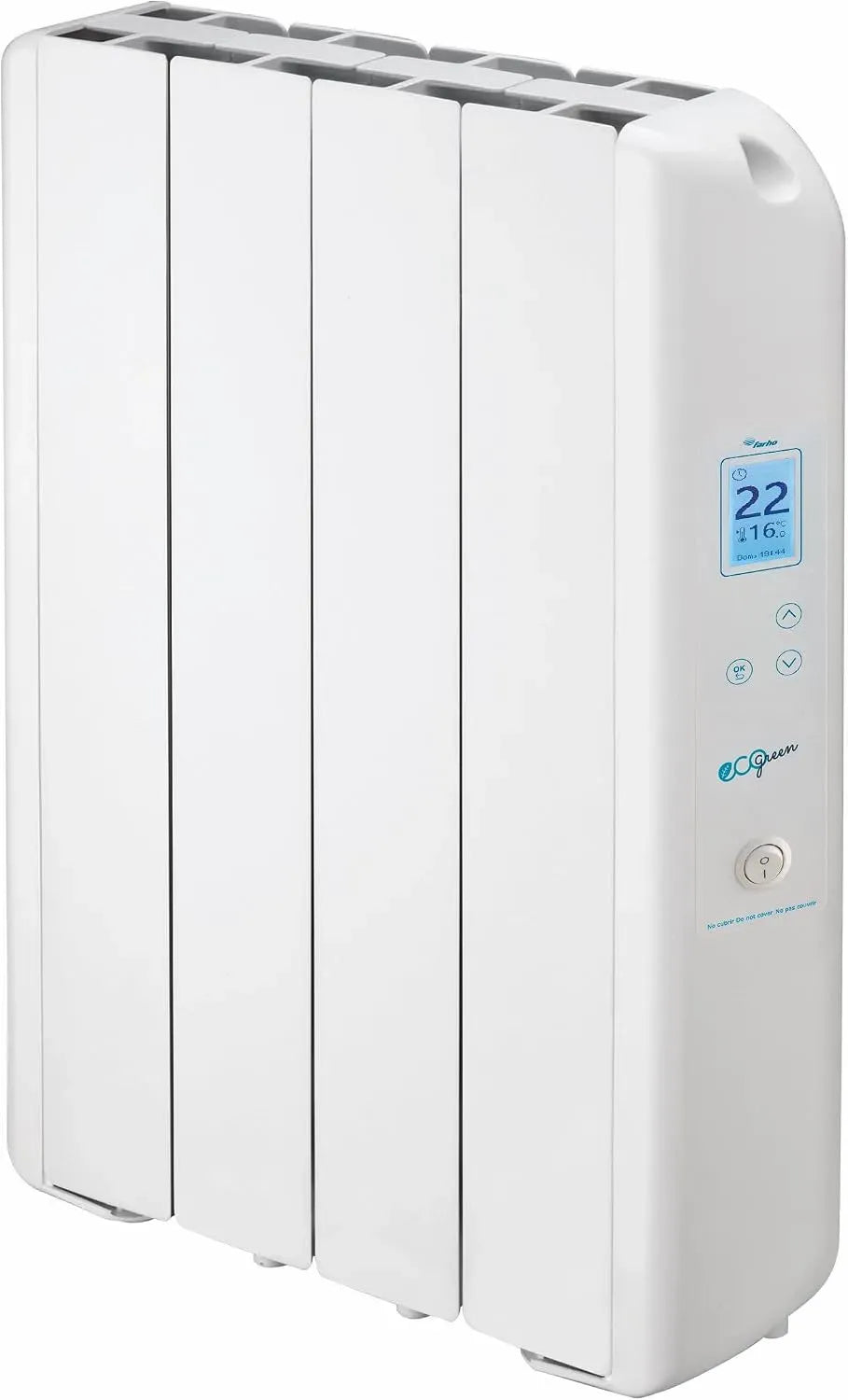 Riscaldamento Elettrico a Basso Consumo Farho Eco Green Ultra 660 Watts, · Termosifone Elettrico con Cronotermostato digitale 24/7 · Per soggiorni a