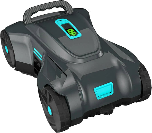 Aspirapolvere, autonomo, autonomia di 90 minuti per piscina fino a 650 mq, parcheggio autonomo