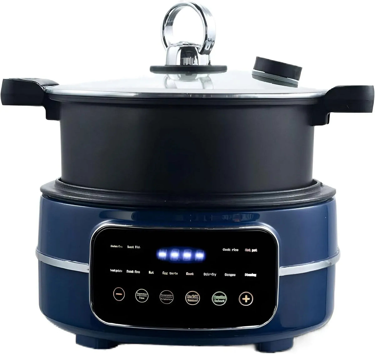 Pentola e padella, 5 L, 80 a 200 °C, timer, circolazione dell'aria calda a 360 °, Multicooker da 5 litri