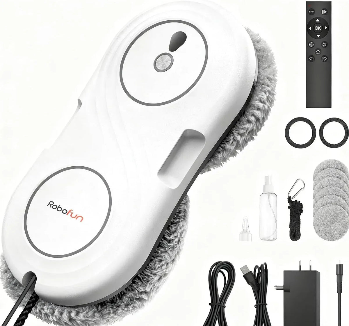 lavavetri, Robot, pulitore elettrico per vetri, Robofun