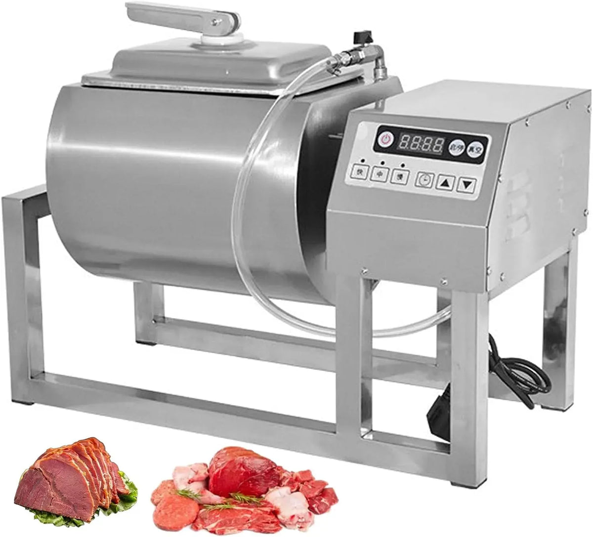 Macchina, 18 L, timer, 3 velocità, professionale, acciaio inox, per Marinare la Carne con Controllo a 3 Velocità