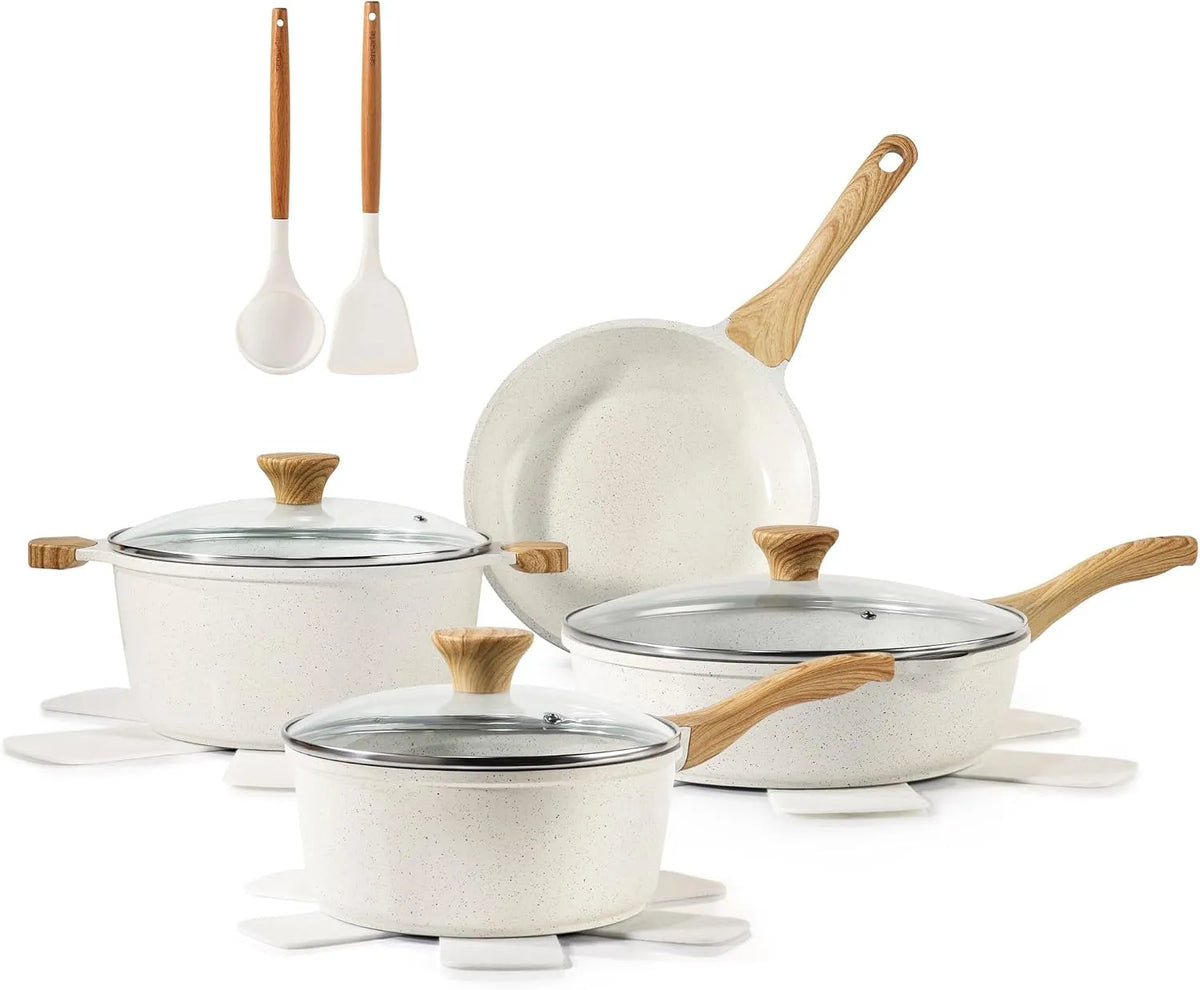Set Pentole Induzione in Ceramica 13 Pezzi, SENSARTE