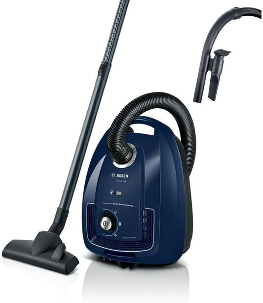 Bosch Serie 4 BGL38BU1 Aspirapolvere, 600 W, 79 dB, blu, Lunghezza del cavo 7 m