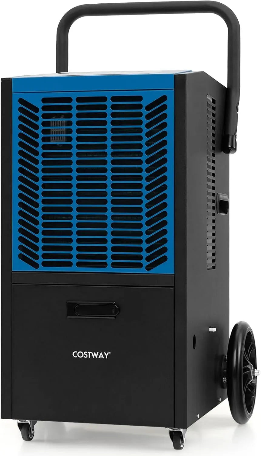 Deumidificatore, 66 L, COSTWAY 24H, ruote di trasporto, timer, professionale
