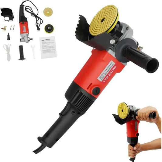 lucidatrice, lucidatrice elettrica, 1400 W, professionale, per pietre bagnate
