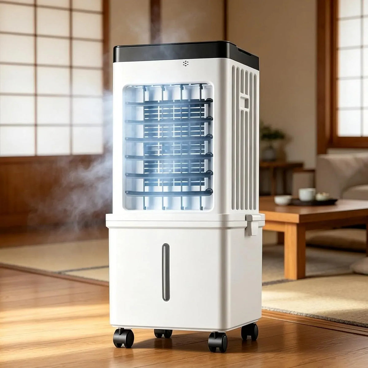 Condizionatore Removable15lwater, portatile, Windowless Evaporative Air Cooler with 3 Speeds, Portable AC Unit with Tank