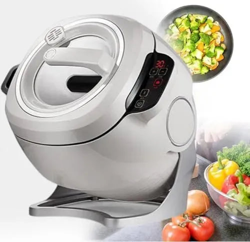 Pentola e padella, 6 L, 2000 W, 2000 W multifunzionale tamburo wok, capacità 6 l
