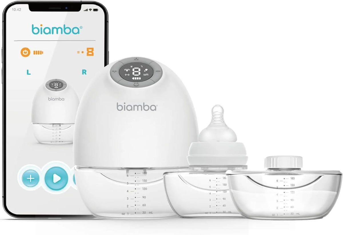 Tiralatte, portatile, controllo tramite app, capacità 180 ml, 9 livelli di aspirazione