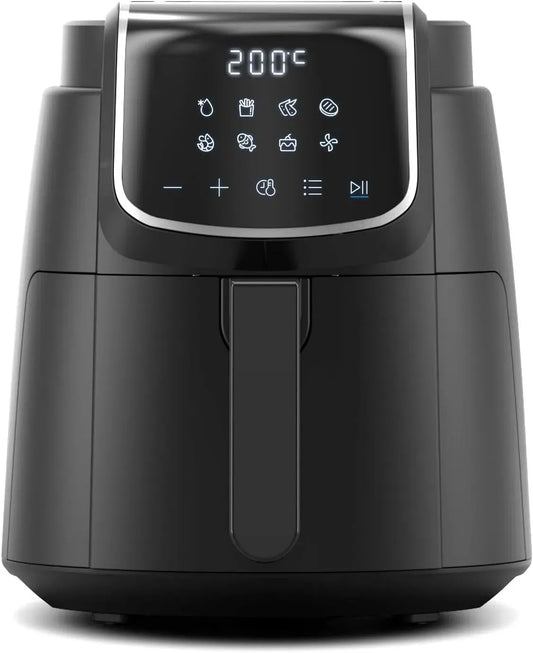 Friggitrice ad aria, 4 L, 1500 W, 35 a 200 °C, timer, timer 60', 8 modalità di cottura