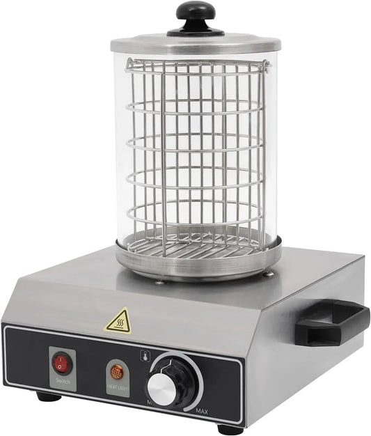 Macchina per hot, riscaldatore, macchina da caffè elettrica, 16 x 21,5 cm, 350 W, acciaio inox, funzione riscaldante, per hot dog