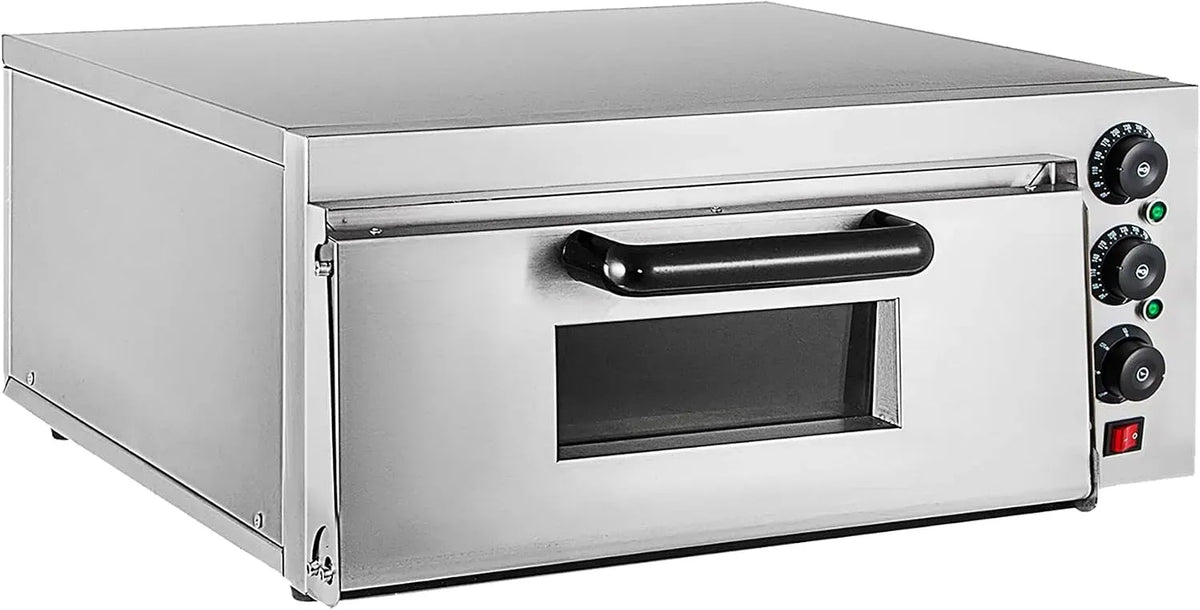 Forno elettrico per pizza Layer/46x40x27cm, 3000 W, portatile, grill, argento, CE/FCC/CCC/PSE